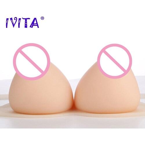 IVITA 12KG Silicone Breast Forms Huge Realistic Fake Boobs For Crossdresser Shemale Transgender Drag-Queen Enhancer Cosplay