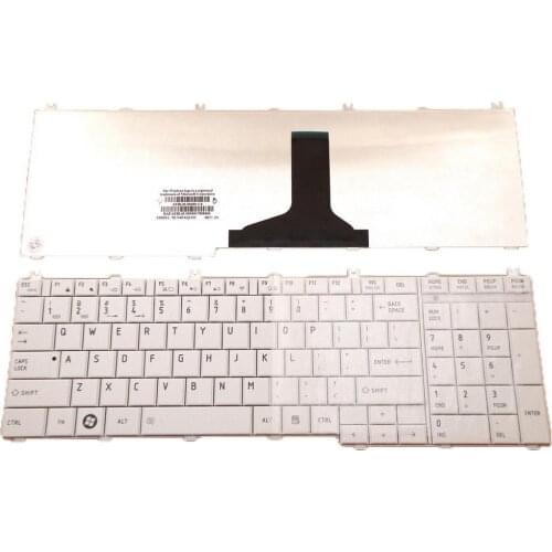 US Keyboard For TOSHIBA Satellite C650 C660 L650 L670 L675 L675D WHITE PN:9Z.N4WGQ.101 TN1GQ 01 AEABL6U00030-US 9Z.N4WSQ.101 AEB