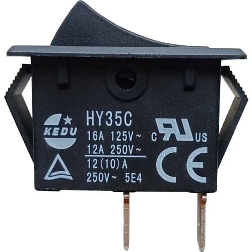 50 Pieces KEDU HY35C Rocker Switch On Off Pushbutton Switches for Household Electrical Appliances and Device 125V 16A 250V 12A