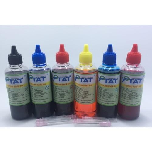 YOTAT 100ml Dye ink for Epson T0771 T0781 T0791 T0801 T0811 T0821 T0811N T0821N T0851 T0851N T0981
