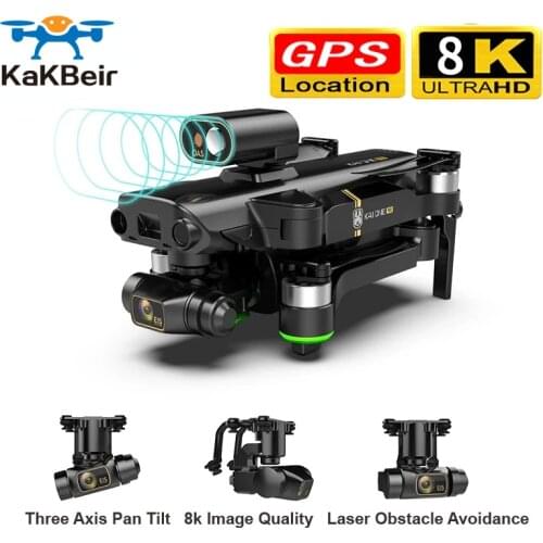 The New Drone 8k Gps 5g Wifi 3-axis Gimbal Camera Brushless Motor TF card Flying 25 Minutes Rc Distance 1.2km rc Quadcopter