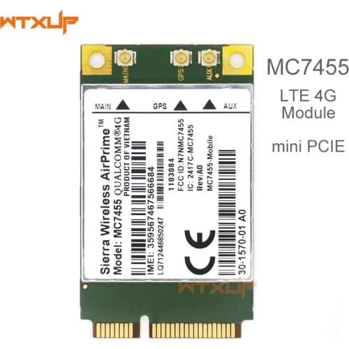 MC7455 LTE 4G Card mini PCI-E FDD-LTE TDD-LTE 4G Module Cat6 for laptop DC-HSPA+ GNSS WWAN Card