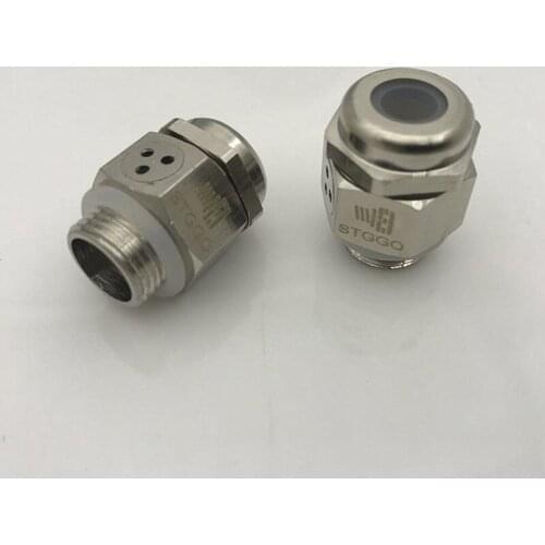 IP68 Stggo M12x1.0 metal ventilation cable gland with vent Air Breather PLUG for Marine Technical Systems