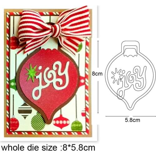 Joy Frame Hanging Metal Die Cut Stencils for DIY Scrapbooking Album Decor Embossing Hand-on Paper Cards Craft Cutting Dies
