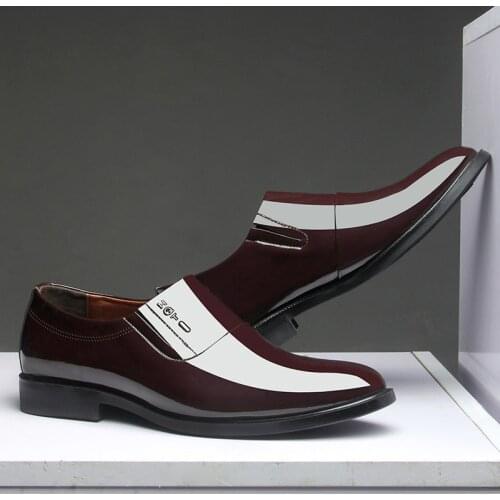 Men Formal Shoes 2020 Spring New Business Office Wedding Footwear Black Fashion Designed Dress Shoes Leather Lace-Up Men Shoes