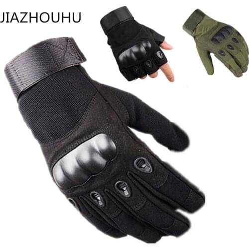 Tactical Hard Knuckle Full / half Finger Gloves Men Army Military Combat Airsoft Police Duty Mens Fingerless Tactical Gloves