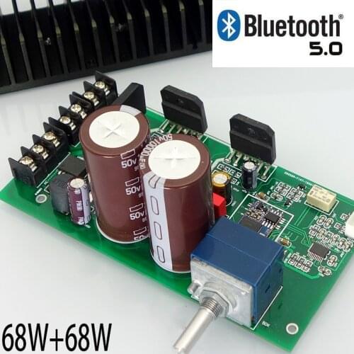 KYYSLB AC Dual 15V To 30V 68W*2 5.0 Bluetooth Amplifier Board QCC3008 LM3886 Amplifier Board Support APTX with Decoding DAC