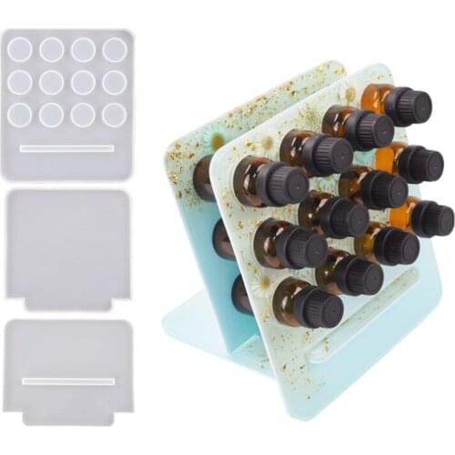 Transparent Silicone Mould Dried Flower Resin Decorative Craft DIY Essential oil storage rack Mold epoxy resin molds for jewelry
