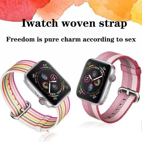 Woven nylon watch strap iwatchse For Apple watch 6 band 1 / 2 / 3 /4 / 5 generation 6iwatch5 men and women 38 / 40 / 42 / 44mm