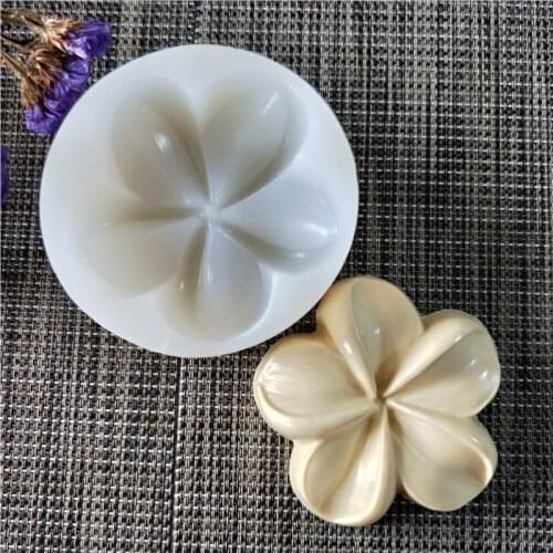 Silicone Mold Soap Mould Flower Handmade Soap Making Molds Candle Silicone Mold Resin Clay Mold HC0119 PRZY Plumeria Flowers