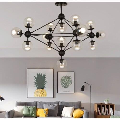 Nordic led glass ball luminaire suspendu hanglamp lustre pendente kitchen fixtures pendant lights bedroom