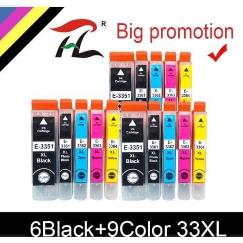 YLC Compatible EPSON 33XL 33 Ink Cartridge For T3351 T3361 Expression Premium XP 530 540 630 640 635 645 830 900 Printer