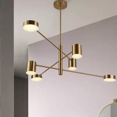 Modern Fashion Black Gold White Long Led Ceiling Suspended Chandelier Light Lamp for Hall Kitchen Living Room Loft Bedroom