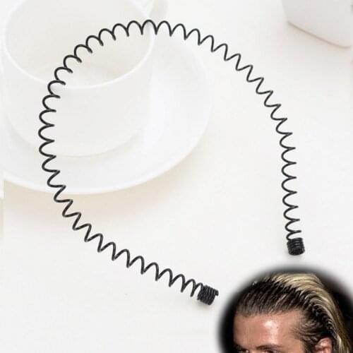 CRFGVBG 1PC Spring Headband Invisible Men Women Metal Black Hair Band Girls Hair Jewelry Headwear Accessories Fashion Style