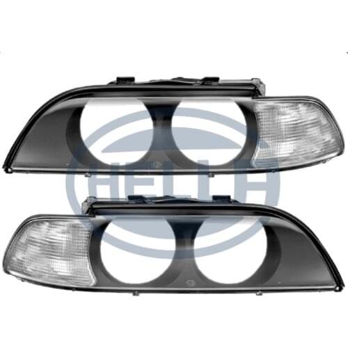 HELLA-Headlight Glass(Black) (for BMW:E39) (OEM No:63128362463-64)