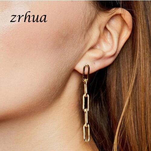 Stylish Gold Silver Color Drop Earrings for Women Fashion Jewelry Accessories Geometric Pendant Earrings female Bijoux