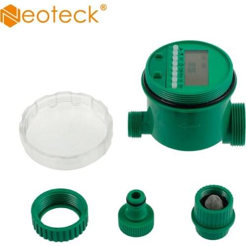 Neoteck Garden Water Timer Automatic Intelligent Electronic LCD timer Solenoid Valve Irrigation Sprinkler Controller Agriculture