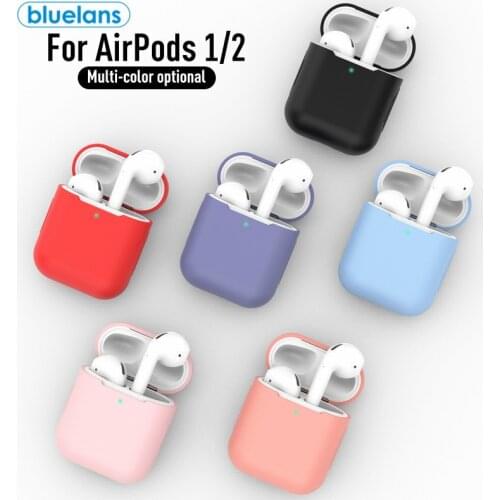 Ultra-thin Protective Cover Wireless Bluetooth Anti-scratch Soft Silicone Earphone Protective Cover For AirPods 1/2