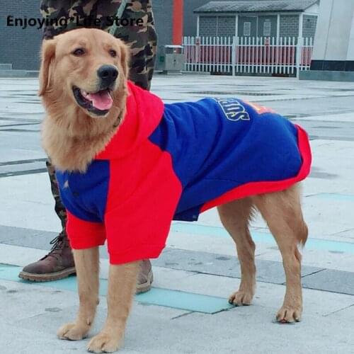 Winter Puppy Big Dog Hoodies Coat Warm Pet Clothes for Small Large Dogs Golden Retriever Chihuahua Pitbull Sweater Pets Clothing