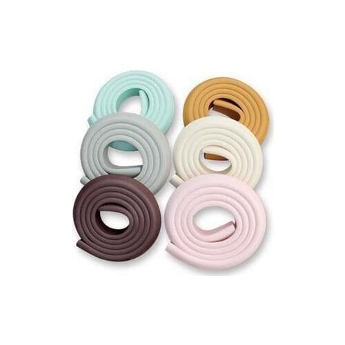 0.8CM/1.2CM Width 2M Length Baby Infant Soft Color Table Desk Bar Corner Protector Wholesale 12pcs/lot mix