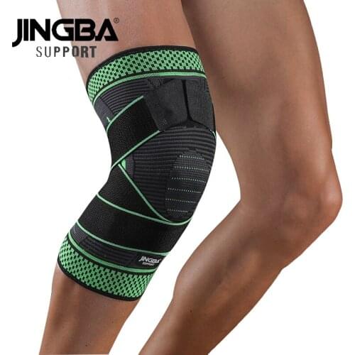 JINGBA SUPPORT 1PC Sport Basketball Knee Pads Support Nylon Compression Knee Brace Knee Joint Protector Rodilleras Drop Shipping
