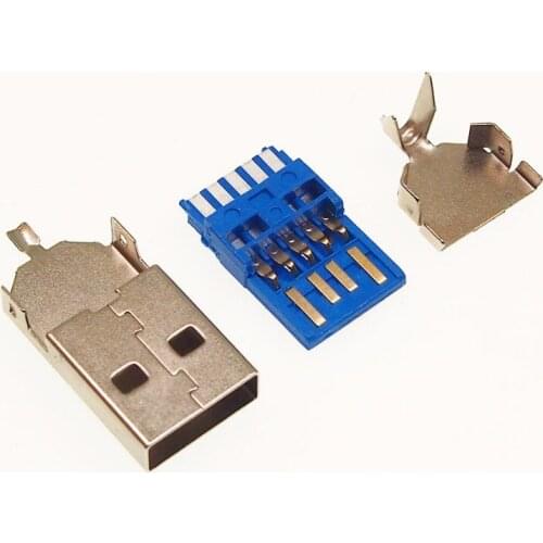 100set Short type usb3.0 male plug AM 3.0 USB Connector