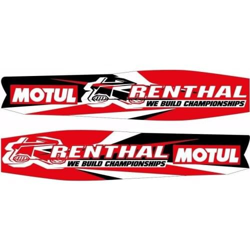 Swingarm Motocross Graphic Sticker Logo Adhesive Decal MOTUL RENTHAL 2 Pcs