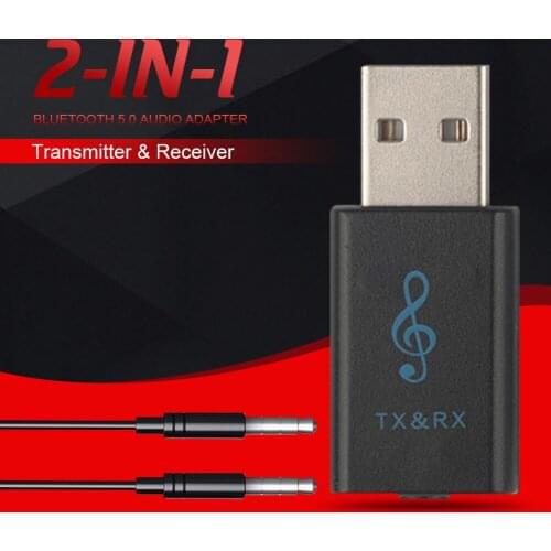2 In 1 USB Bluetooth 5.0 Audio Transmitter Wireless USB Adapter For Television Computer Audio Adapter Receiver Equipments