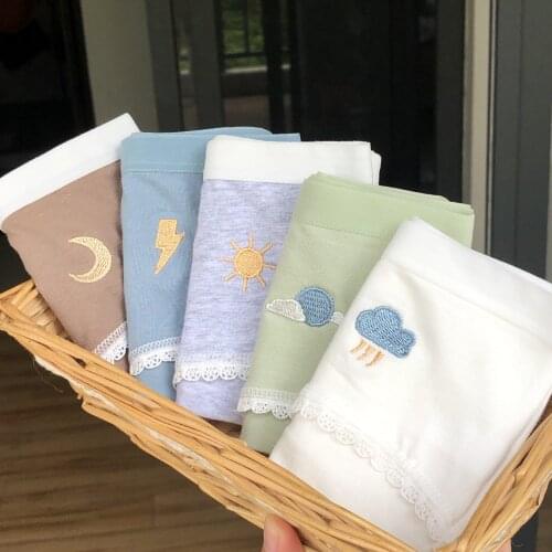 6pcs Teenage Cotton Underpants Young Girl Briefs Comfortable Cotton Panties Kids Underwear