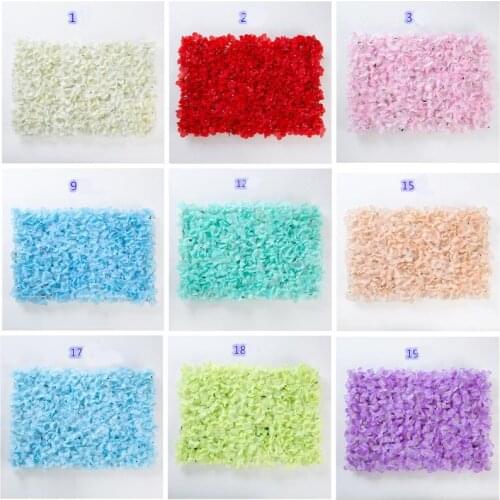 60x40cm Artificial Flower wall decoration Road Lead Hydrangea Flower Wall for Wedding Arch Pavilion Corners decor floral