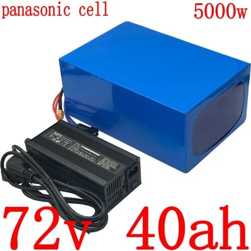 72V 40AH electric bicycle battery 72V 3000W 4000W 5000W tricycle wheelchair battery 72v 40ah Lithium battery use panasonic cell