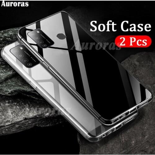 Auroras 2 pcs Clear Water Soft Case For itel Vision 2 Case Transparent Phone Cover For itel Vision2 Clear Case