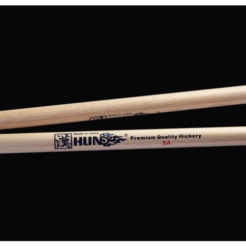 HUN 5A Drumsticks Premium Quality Americon Hickory Percussion Drum Hammer Sticks 1 pair