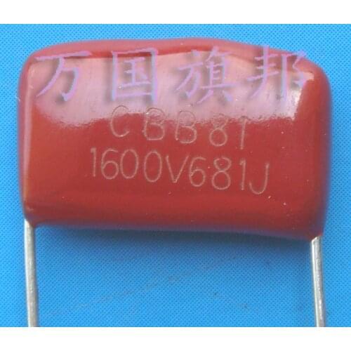 Free Delivery. CBB81 are metallized polypropylene film capacitor is 1600 v 681 0.00068 uF