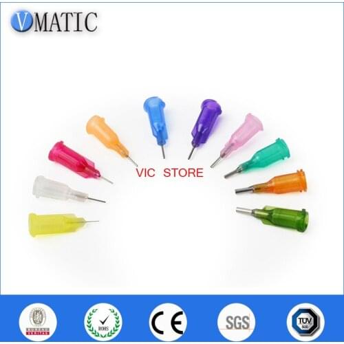 Free Shipping 0.25'' Tube Length Te Premier Dispensing Needles Tips 1/4 Inch Glue Dispenser Needle