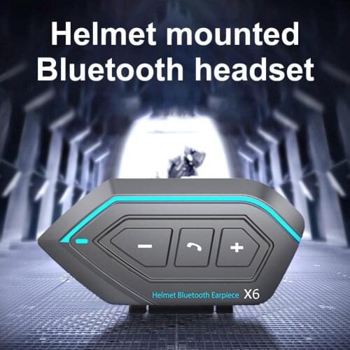 Helmet Bluetooth Headset B35 Motorcycle Riders Helmet Intercom Bluetooth 5.0 Headset Interphone Audio Kit Handsfree Earphone