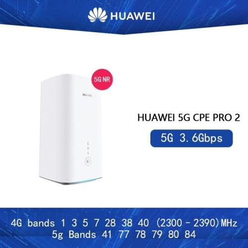 Huawei 5G CPE Pro2 (H122-373) Wi-Fi 6+ 5g 3.6Gbps 5G NSA/SA 5G bands 41/77/78/79/80/84 5G Wireless Router