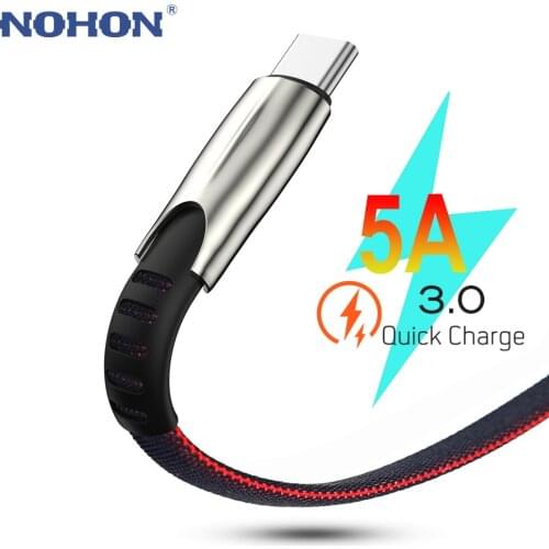 3M Data USB Type C Fast Charge Cable For Samsung S9 S10 Plus Xiaomi Mi 8 9 Redmi Note 7 k20 Huawei USBC TypeC 5A Super Charger