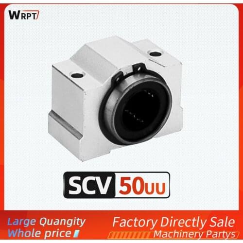 Short box unit linear slider SCV50UU linear bearing aluminum optical axis slider