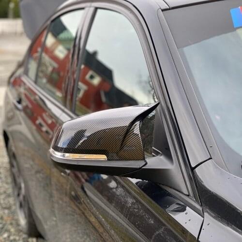 For BMW 1 2 3 4 X Series Rear View Side Mirror Cover F20 F21 F22 F23 F30 F32 F36 X1 E84 F87 M2 Carbon fiber pattern Accessories