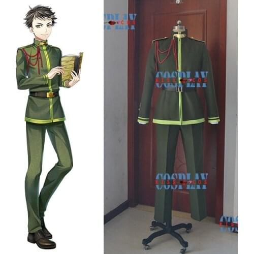 [Customize]Game Bungo And Alchemist Figure Miyoshi Tatsuji Military Uniform Halloween Cosplay Costume Party Suit For Women Men O