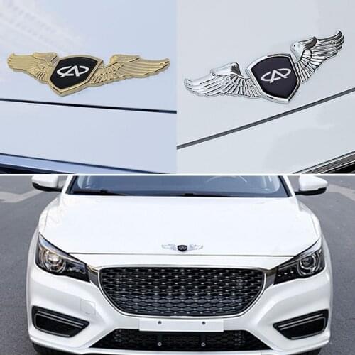 For Chery Logo Tiggo 3X 5X Fulwin Arrizo GX QQ A1 A3 A5 Amulet M11 Fora Car Hood Stickers Automobile Decoration Decals Badge