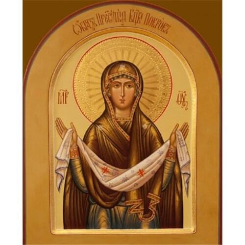 New year 3D DIY Diamond painting Diamond embroidery Cross stitch Blessed Virgin Mary Art Mosaic picture Home decoration painting
