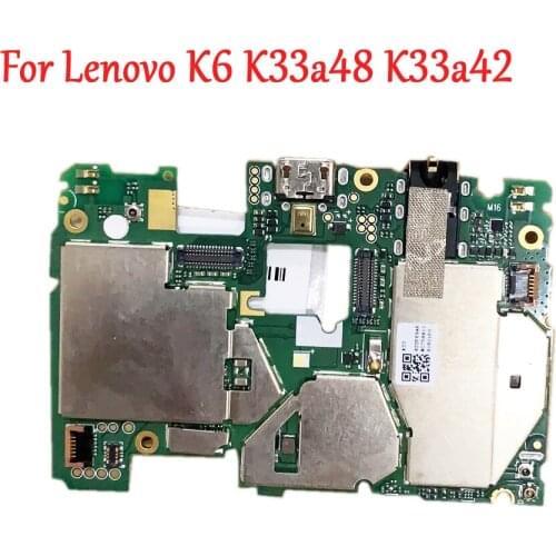 Original Tested Full Work Motherboard Logic Circuit Electronic Panel For Lenovo K6 K33A48 K33A42