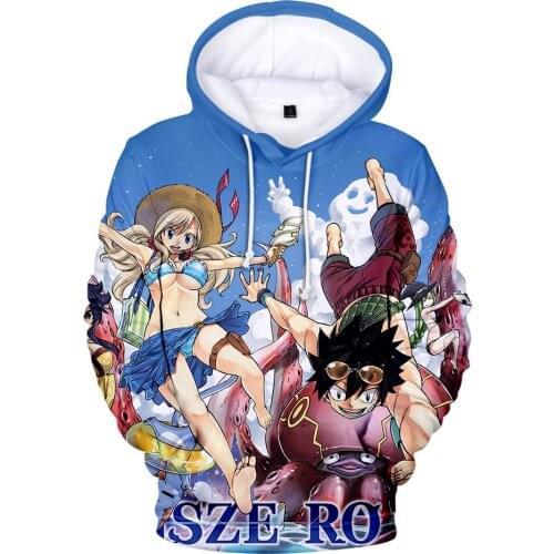 Autumn/Winter Men/women Long Sleeve dress up Polyester Anime EDENS ZERO 3D Hoodie Fashion Sportswear Kids Clothes