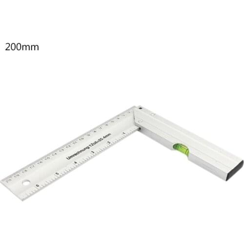 Carpenter Angle Finder Ruler Gauge Thickening Aluminum Woodworking Square Gauge 200mm 250mm 300mm