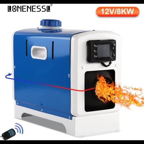 LONENESSL Portable 12V 8KW Car Heater All in One Heating Diesel Air Heater Parking Warmer Quick Heat For Truck Bus Motorhome