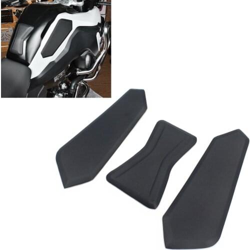 Motorcycle Black Rubber Tankpad Aufkleber Traction Gas Tank Pad Antiskid For BMW F750GS F850GS 2018-2019