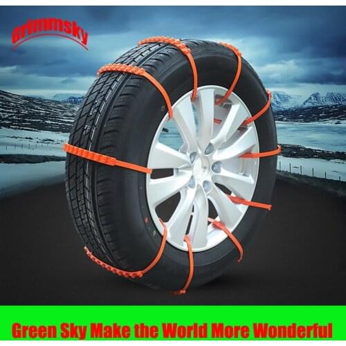 10pcs/lot 930mm 36.61inch length 145-295mm tire 14-24inch rim car universal emergency tire anti-skid reusable nylon strap