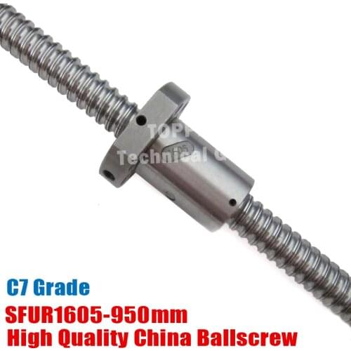 SFU1605 - L950mm+ 1pc RM 1605 Ballscrew Ballnut for CNC and BK12 / BF12 standard end machined CNC Parts